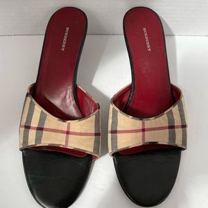 Burberry Kitten Heel  Slides